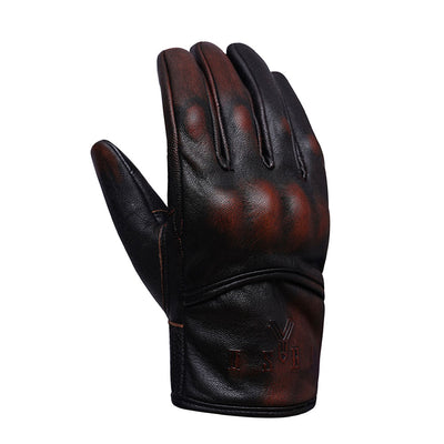 YOSHI Motorcycle Gloves, Leather Gloves, Protector Gloves, Goat Gloves, Smartphone Compatible