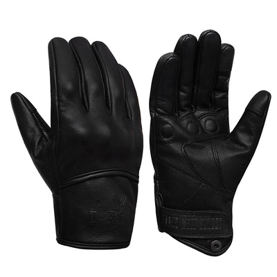 YOSHI Motorcycle Gloves, Leather Gloves, Protector Gloves, Goat Gloves, Smartphone Compatible