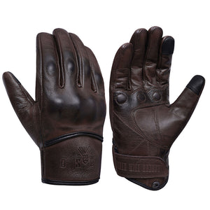 YOSHI バイク用グローブ レザーグローブ プロテクターグローブ ヤギグローブ スマートフォン対応