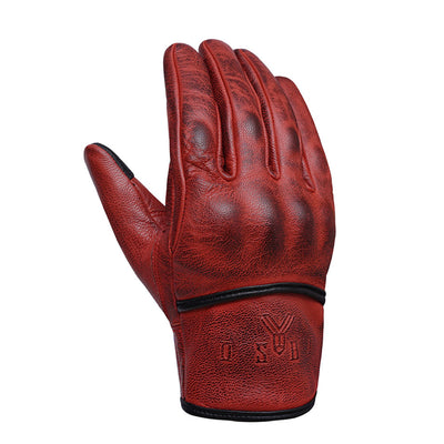 YOSHI Motorcycle Gloves, Leather Gloves, Protector Gloves, Goat Gloves, Smartphone Compatible